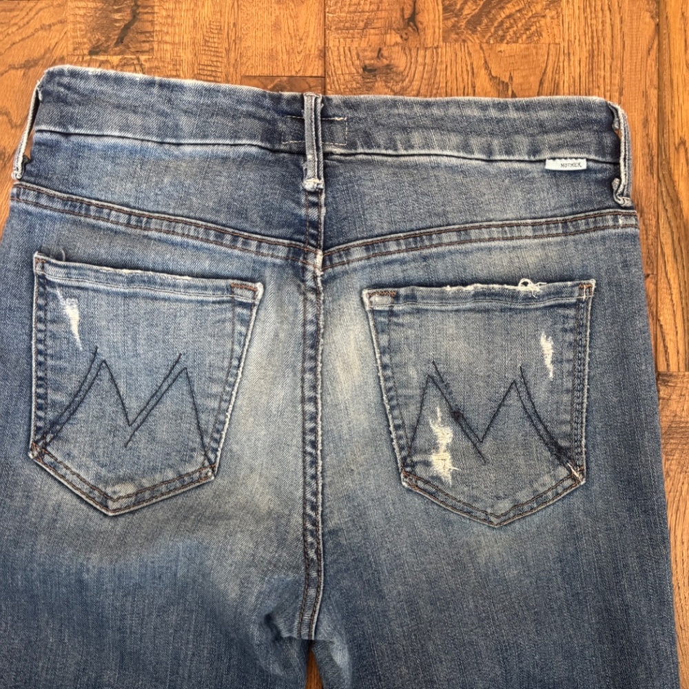 MOTHER The Looker Ankle Fray Jeans Furiously Happy Women's Size 27 2 - Picture 5 of 10